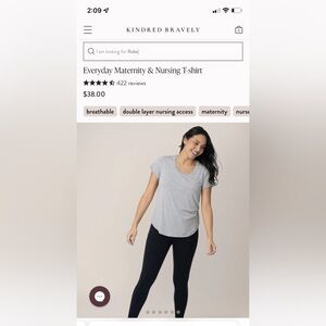 Kindred Bravely Maternity/ Nursing tee